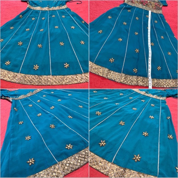 Princess Jasmine Disney-bound Costume  Elegant Beaded Indian Design Dress MED-LG - Picture 14 of 16